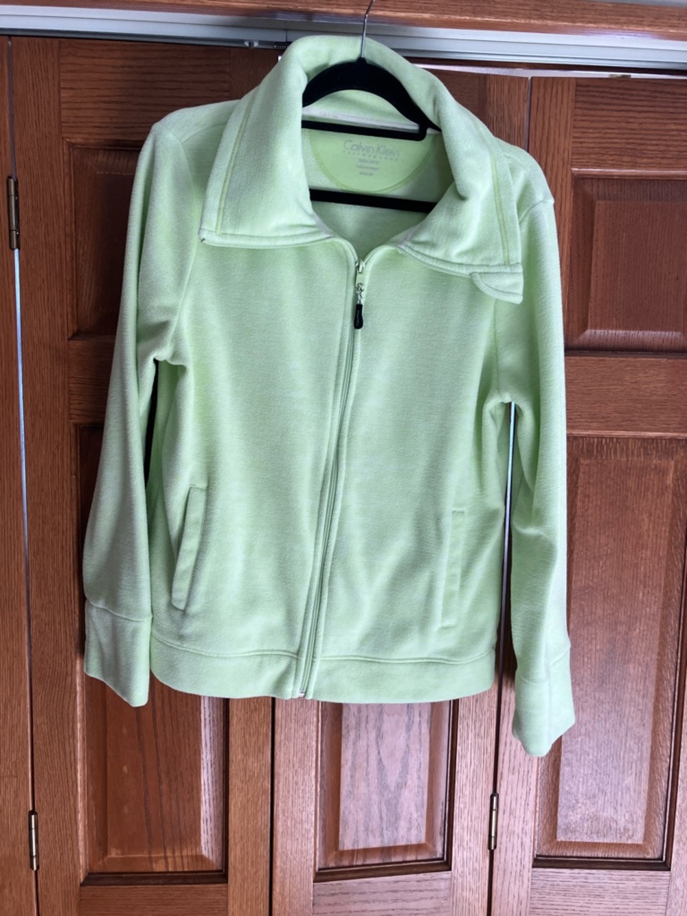 Calvin Klein Neon Lime Green Performance jacket fleece XL
